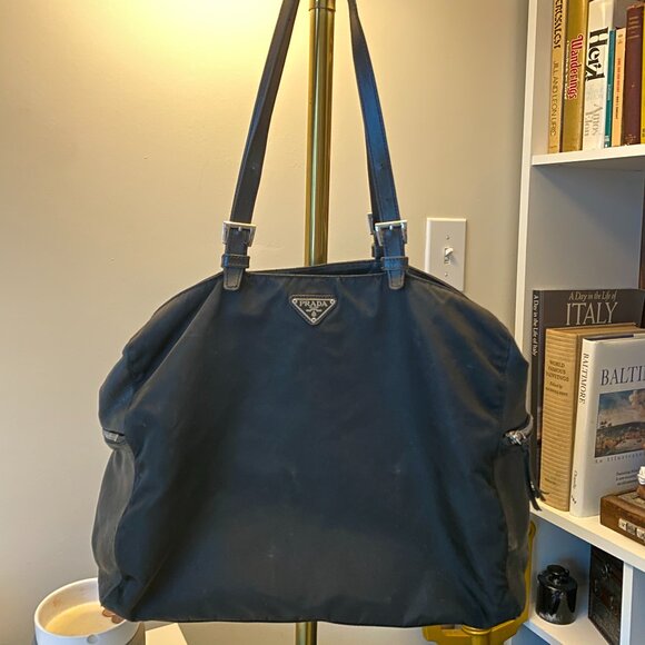 Prada Nylon And Leather Tote - Picture 1 of 15